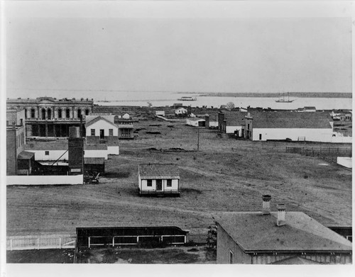 San Diego showing 2nd street looking South, 1873