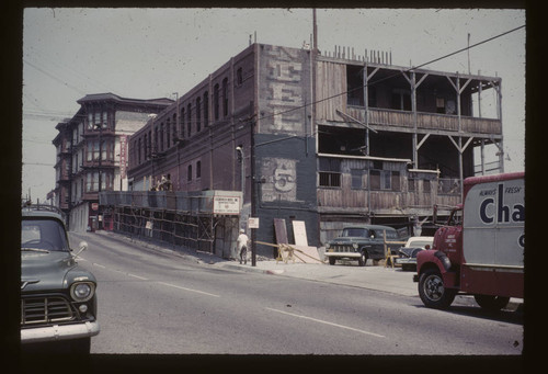 Old building being wrecked