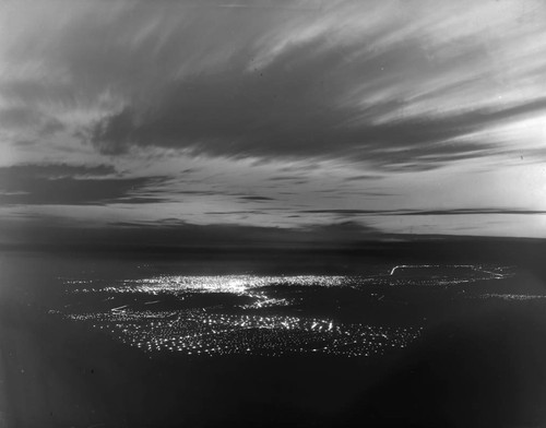 Night view of Pasadena, as seen from Mount Wilson