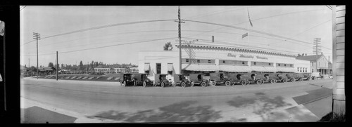 Troy Laundry and delivery trucks, 761 South Fair Oaks, Pasadena