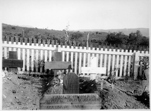 Pala Indian graveyard