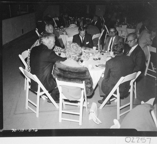 Banquet guests at the 60-inch telescope dedication, Palomar Observatory