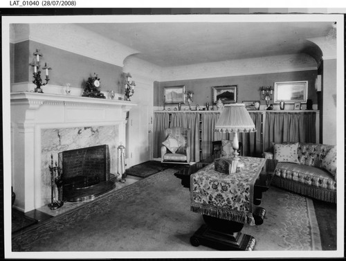 Vermejo Ranch lodge sitting room interior