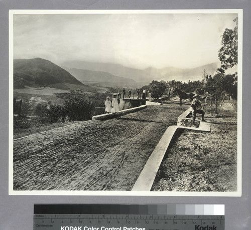 Arroyo Seco looking north, Pasadena. 1910