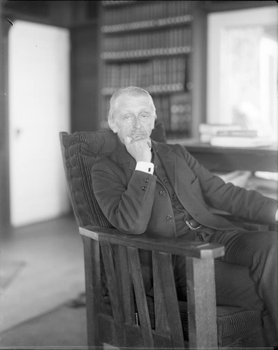 Portrait of Jacobus Cornelius Kapteyn, seated in the Monastery at Mount Wilson Observatory