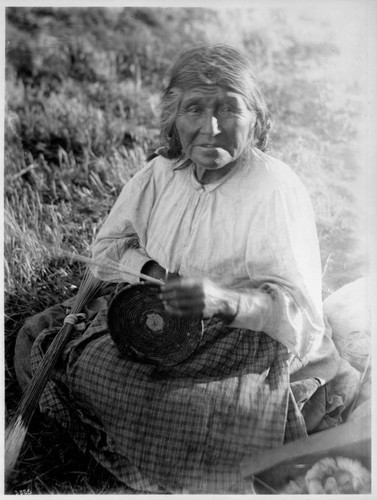 Maria Los Angeles, Cahuilla basketmaker, Mission Indians