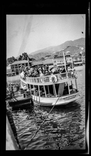 Boat "Betty-O, Wilmington" in Avalon Bay, Catalina Island