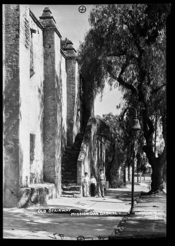 Old stairway, Mission San Gabriel