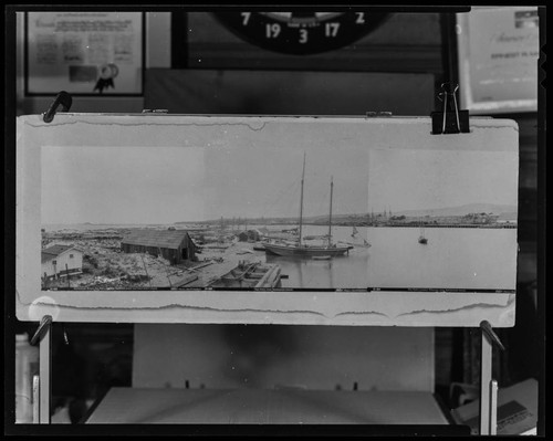 San Pedro Harbor and Dead Man's Island panorama