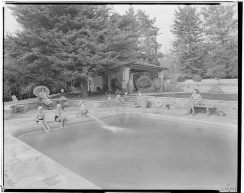 Swimming pool, 2885 Tanoble Drive, Pasadena. 1935