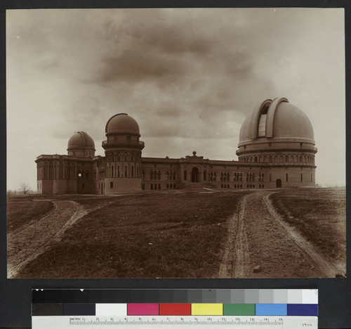 Yerkes Observatory from the northeast, with all domes complete