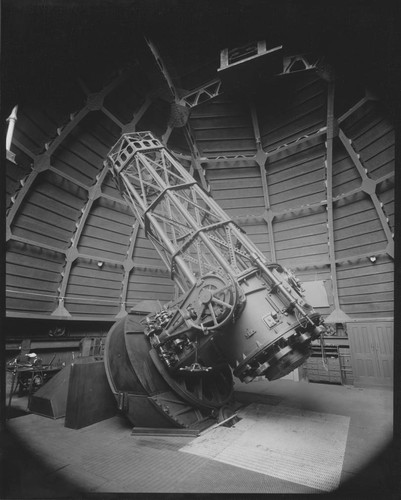 60-inch telescope inside its dome, Mount Wilson Observatory