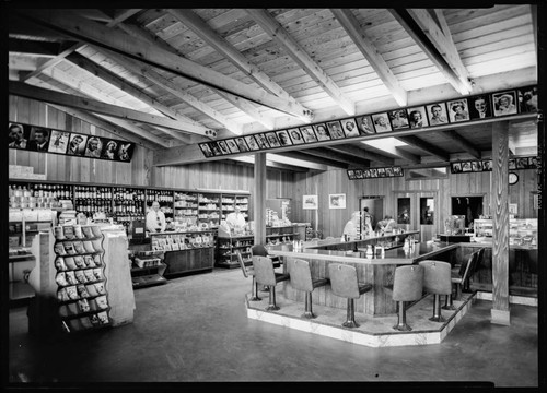 Interior of the Malibu Inn Cafe [?]