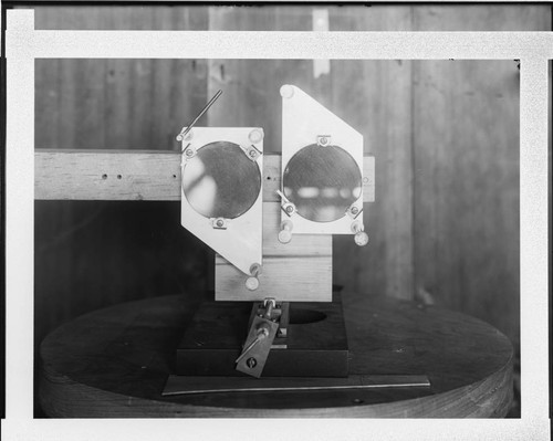 Two mirrors, part of George Ellery Hale's spectrohelioscope