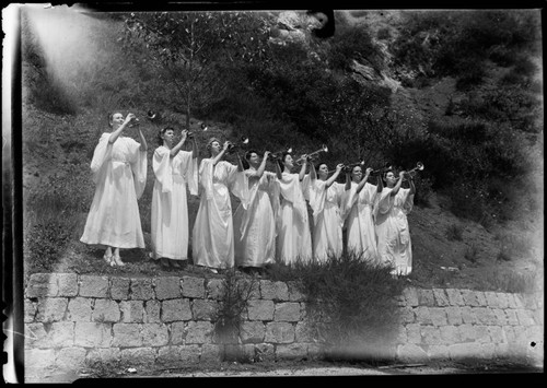 Trumpeters for Easter Sunrise Service, Hollywood Bowl