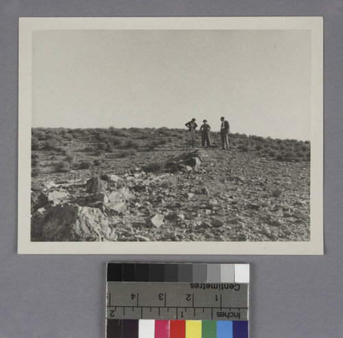 Grace Burke Hubble, Edwin Powell Hubble, and Betty baldwin in the Painted Desert, Arizona