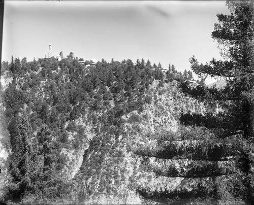 Mount Wilson Observatory as seen from Mount Harvard