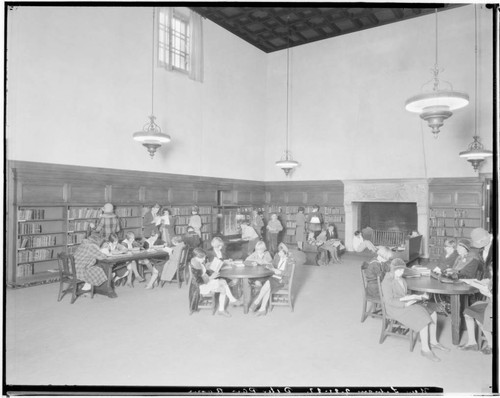 Peter Pan Room of the Pasadena Public Library, 285 East Walnut, Pasadena. 1927