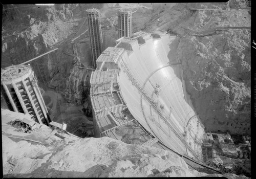 Hoover Dam under construction. 1934