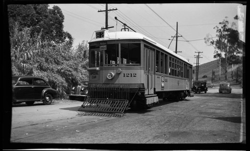 Los Angeles Transit Lines streetcar no. 1212, "Special Car."