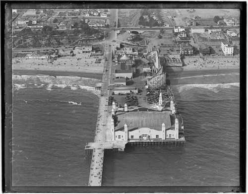 Aerial detail of Santa Monica Pier