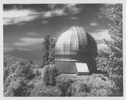 Observatory dome for the Hooker 100-inch reflecting telescope, Mount Wilson Observatory