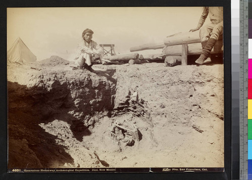 Excavations, Hemenway Archaeological Expedition. Zuni, New Mexico