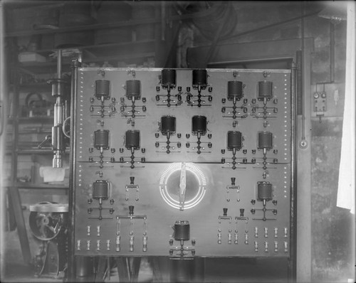 Switchboard for the Hale solar lab, Mount Wilson Observatory