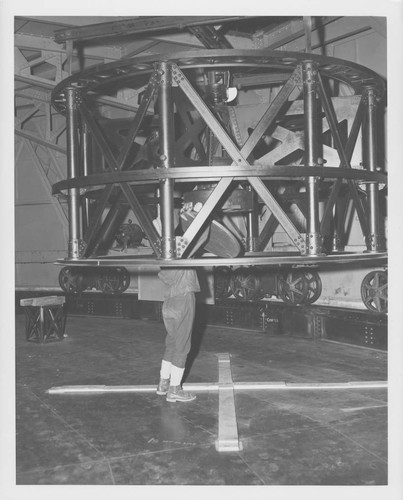 Cassegrain cage for the Hooker 100-inch reflecting telescope, Mount Wilson Observatory