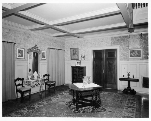 Entrance hall, Patton residence, San Marino