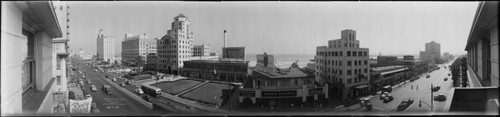 Downtown, facing south, Long Beach. July 25, 1946