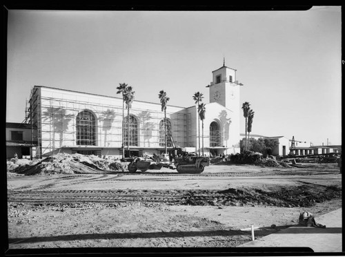 Union Station under construction, 800 North Alameda, Los Angeles. 1939