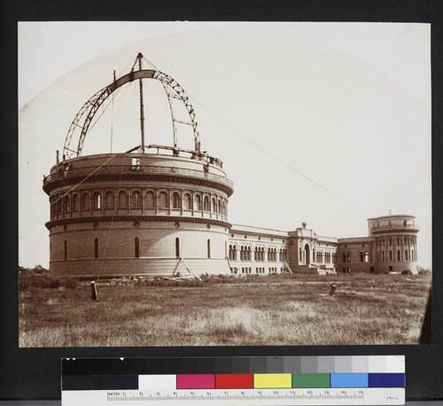 Yerkes Observatory under construction, looking northeast