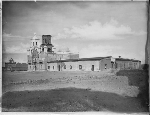 View of Mission San Xavier del Bac from the southeast