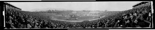 High school commencement at the Rose Bowl, Pasadena. 1928