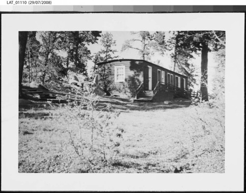 Exterior of Merrick Lake guest cabin at Vermejo Ranch