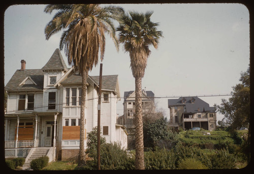 Bunker Hill Victorian homes awaiting wrecking