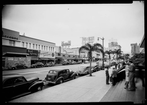 Looking North on Vine St. in Hollywood, California