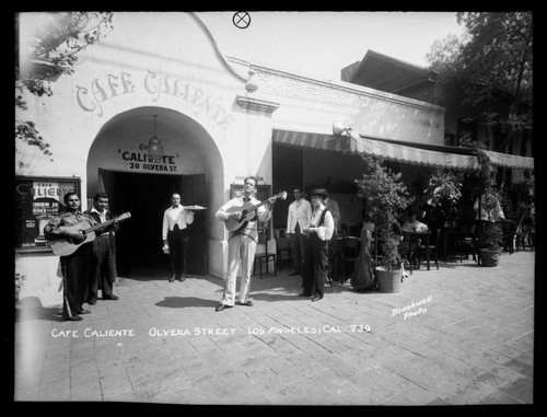 Cafe Caliente, Olvera Street, Los Angeles, Cal