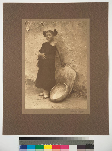 Popomana (Gray Butterfly), Hopi Maiden of the pueblo of Oraibi, Arizona