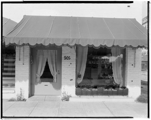 Wrights Wave Shop, 905 East Green, Pasadena. 1928