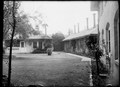 The Monastery and courtyard at Mount Wilson Observatory