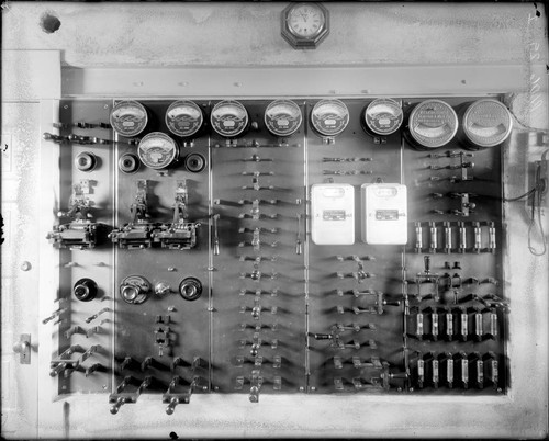 Switchboard in the Mount Wilson Observatory power house