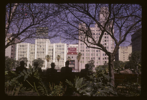 Pershing Square buildings on 5th Street