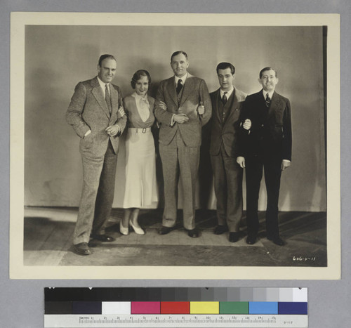 Edwin Powell Hubble, Ramon Novarro, Will H. Hays at MGM Studios