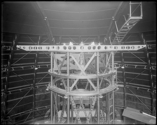 20-foot Michelson interferometer beam on the Hooker Telescope, Mount Wilson Observatory