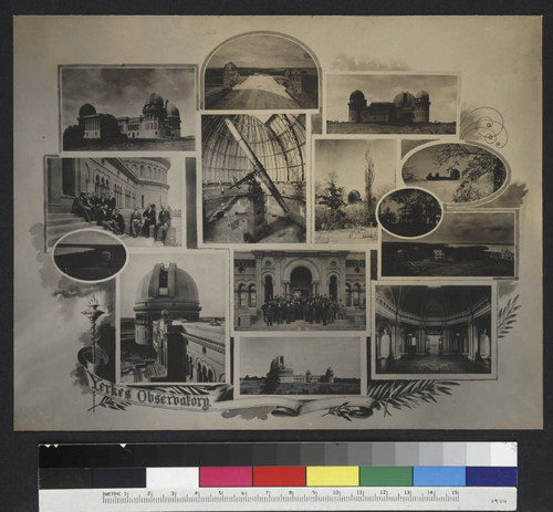 Collage of photographs of Yerkes Observatory