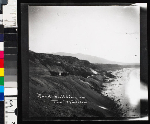 Road building on the Malibu