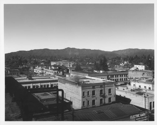 View of historical Pasadena, seen from the chamber of commerce