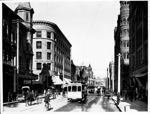 Spring St. from Third St., LARR car